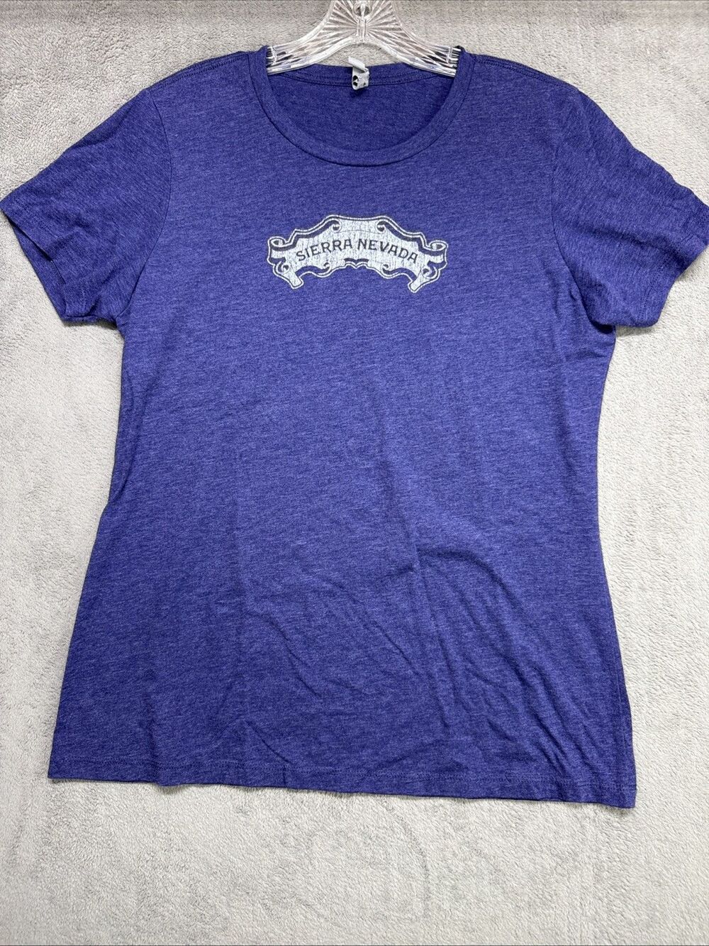Sierra Nevada Women Top XXL T-Shirt Logo Brewing Short Sleeve Next Level PURPLE